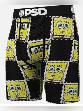 PSD Black SpongeBob Graphic Men’s Bike Shorts